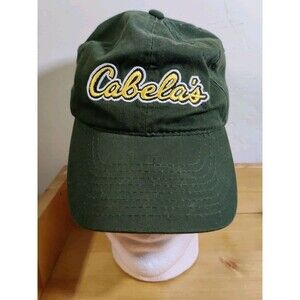 Cabela's Logo Plain Back Embroidered Strap Adjustable Hat Green See Photos/Read